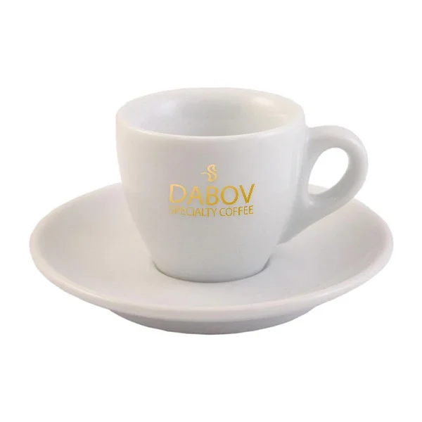 Porcelain Cup 55 ml For Espresso With Golden Logo Dabov