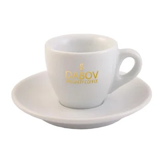 Porcelain Cup 55 ml For Espresso With Golden Logo Dabov