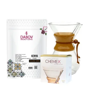Brew Set Chemex + Coffee Beans Kenya Kamoini + Filters