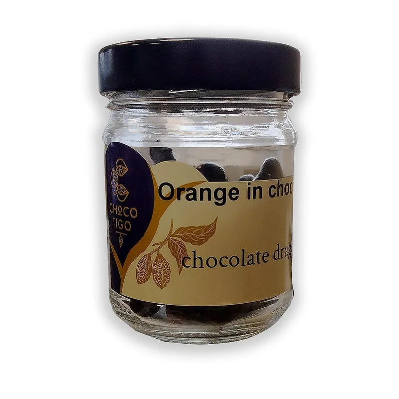 Orange Peel in chocolate glass jar — Image 1