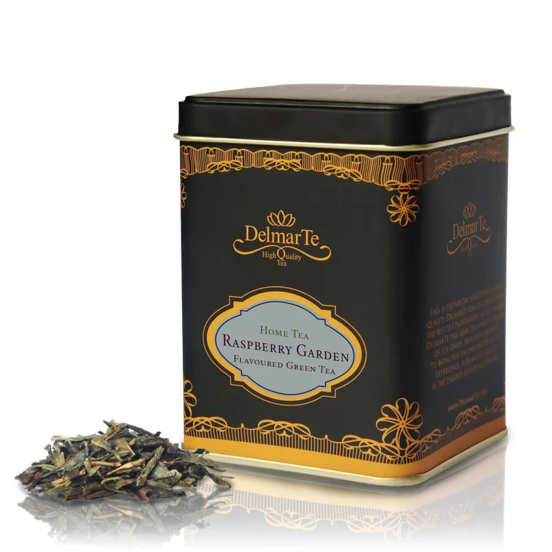 Raspberry Garden Green Tea – 4.4–17.6 oz — Image 1