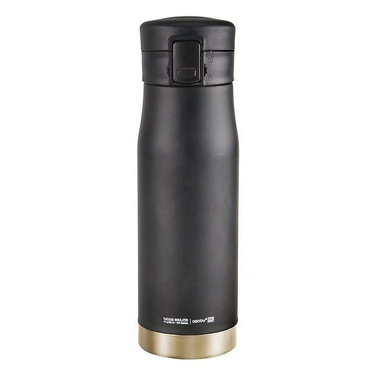 Thermo Bottle Black/Gold 500ml – ASOBU