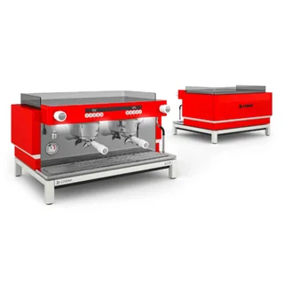 Coffee Machine EX 3 2 GROUP DISPLAY STANDART RED WHITE BASE