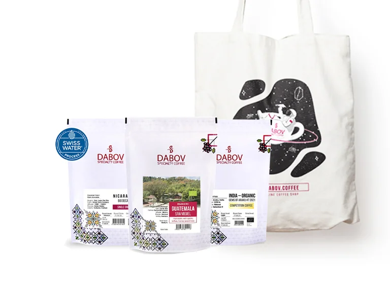 Coffee Box “BIO” with 3 Bio Coffees + Gift