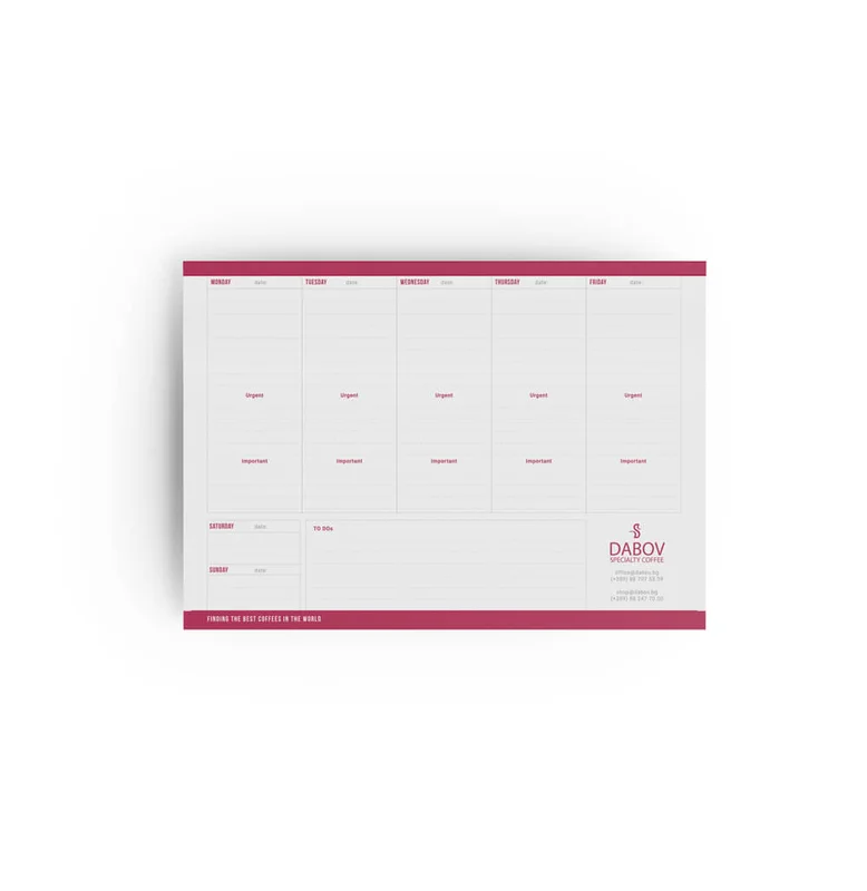DABOV Notepad – Organizer