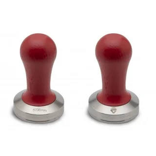 Tamper With Red Wooden Handle 57 mm – Lelit