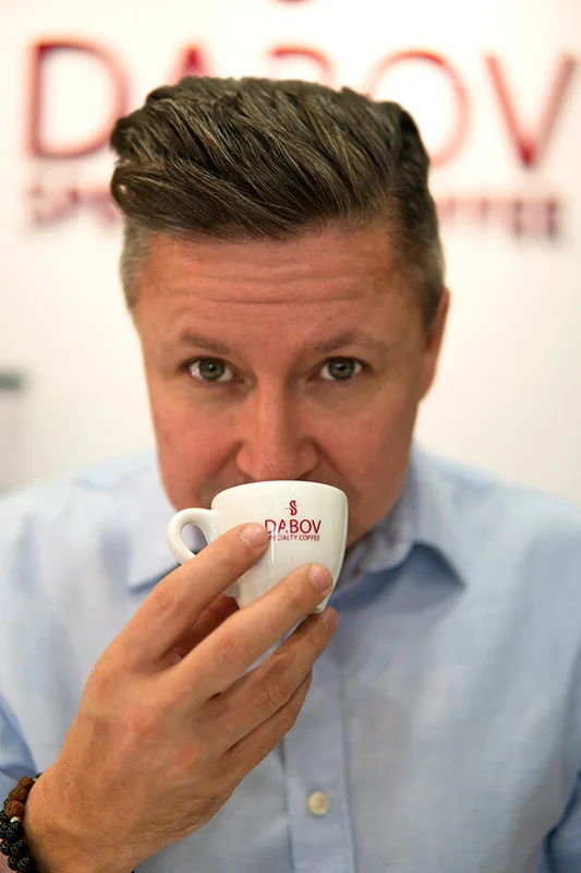 Jordan Dabov, founder, on a Cup of Excellence jury