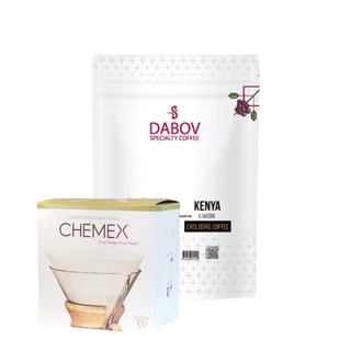 Set Chemex Filters + Coffee Beans Kenya Kamoini