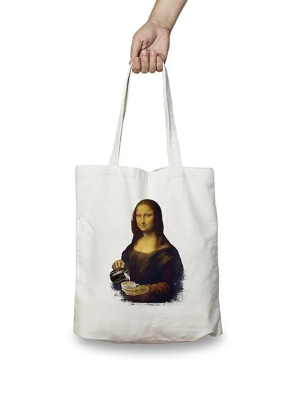 DABOV Specialty Coffee Cotton Tote – Mona Lisa — Image 1