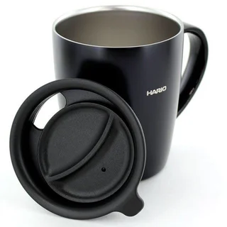 Heat Retention Mug Black/Grey With Lid 300ml – Hario