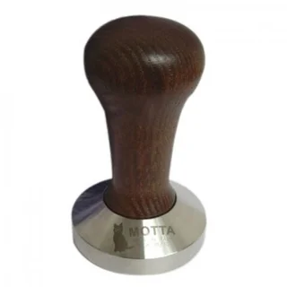 Tamper With Brown Wooden Handle 58mm – Motta