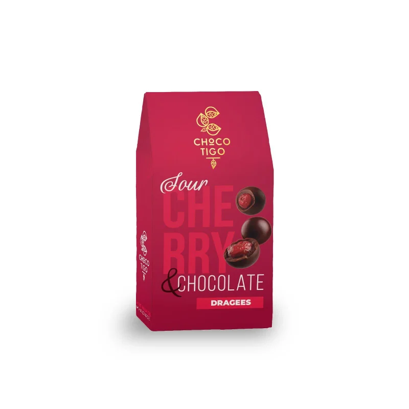 chocolate dragees CHERRY IN CHOCOLATE - paper box — Image 1